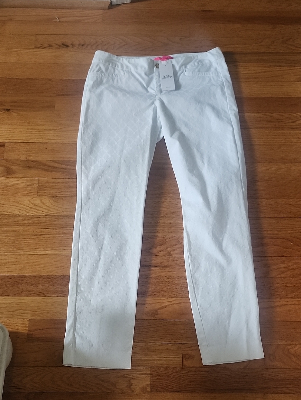 Lilly Pulitzer White Cropped Ankle Pants